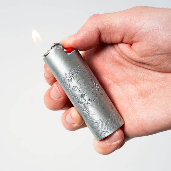 Ripndip Lord Savior Lighter Cover (Silver)
