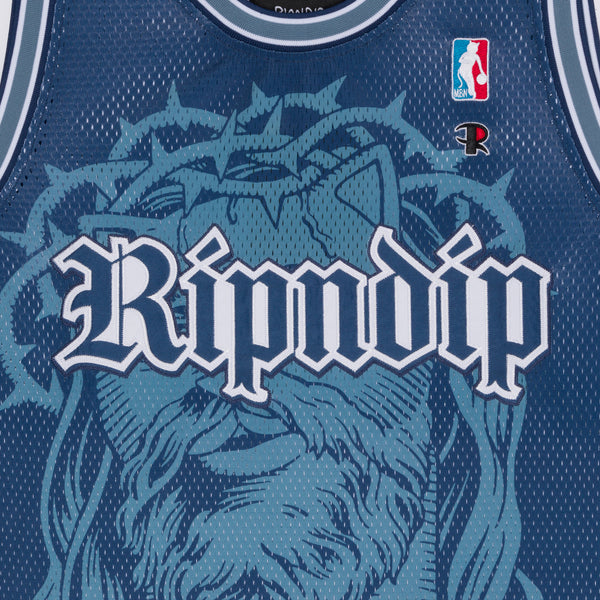 Ripndip Lord Savior Nerm Basketball Jersey (Navy)