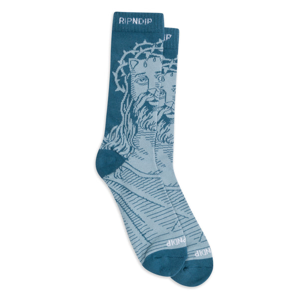 ripndip Lord Savior Nerm Socks (Navy)