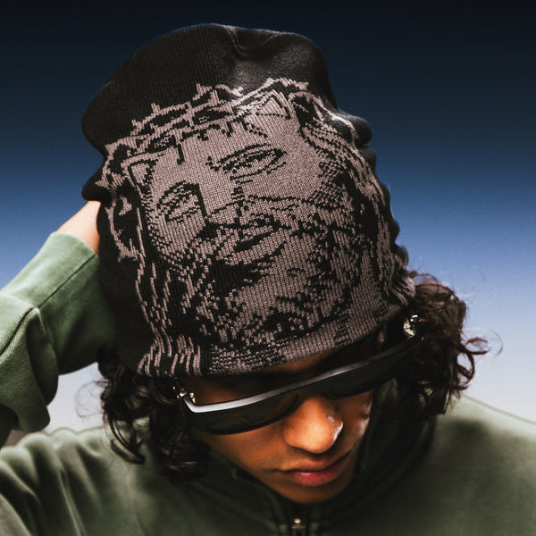 Ripndip Lord Savior Skull Beanie (Black)