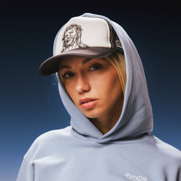 Ripndip Lord Savior Trucker Hat (Dark Charcoal )