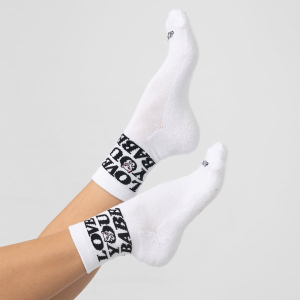 Ripndip Love You Mid Socks (White)