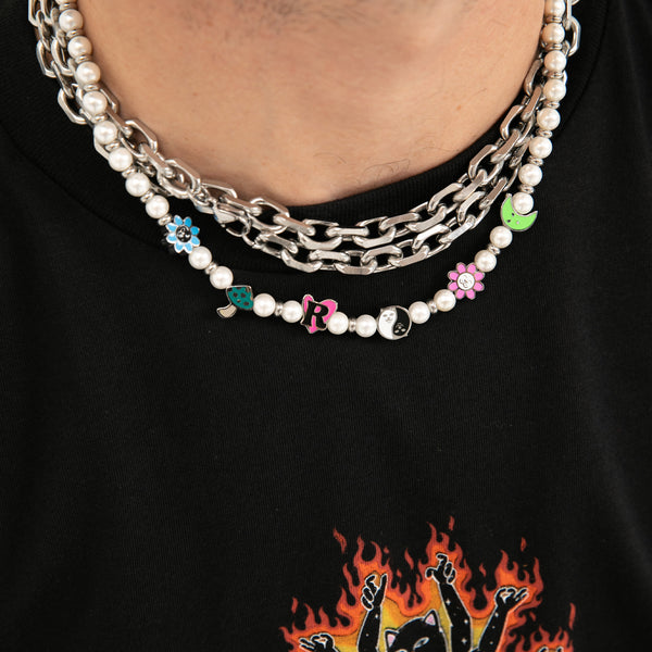 Ripndip Lucky Charms Pearl Necklace (Multi)