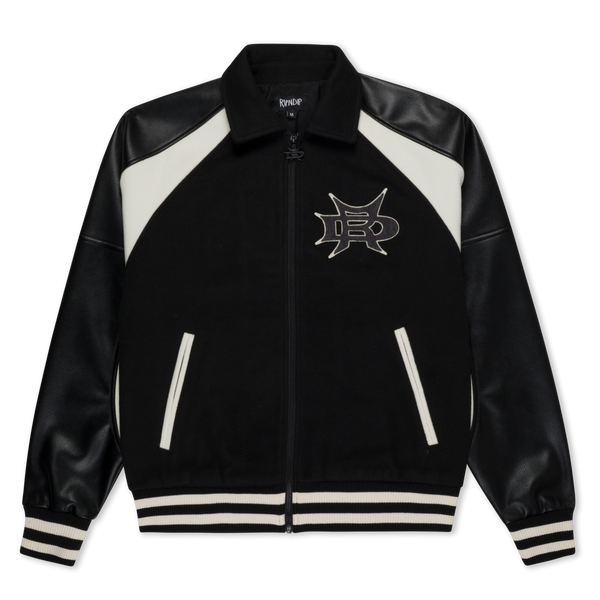 ripndip Luther Leather Jacket (Black / Sand)