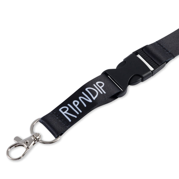 Ripndip Man I Love Felines Lanyard (Black)