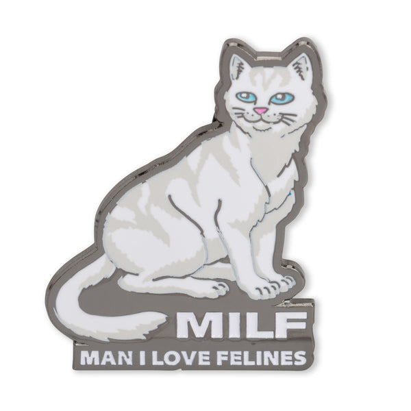 Ripndip Man I Love Felines Pin (Multi)