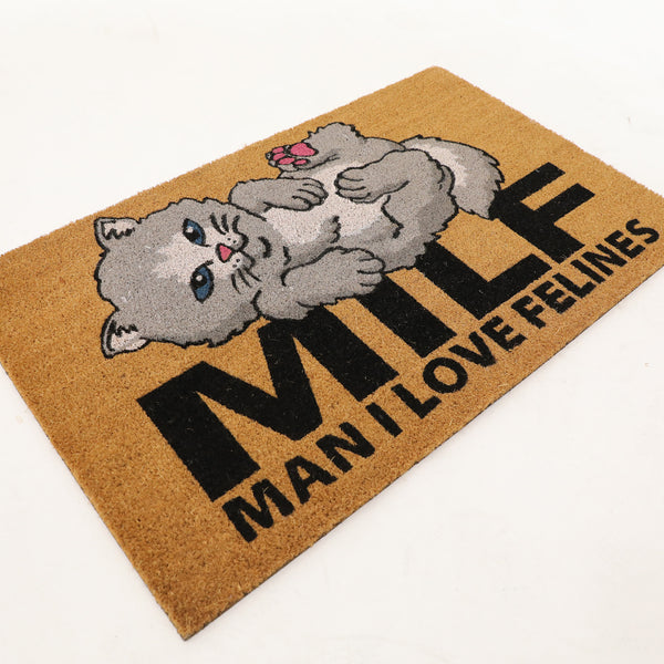Ripndip Man I Love Felines Rug (Brown)