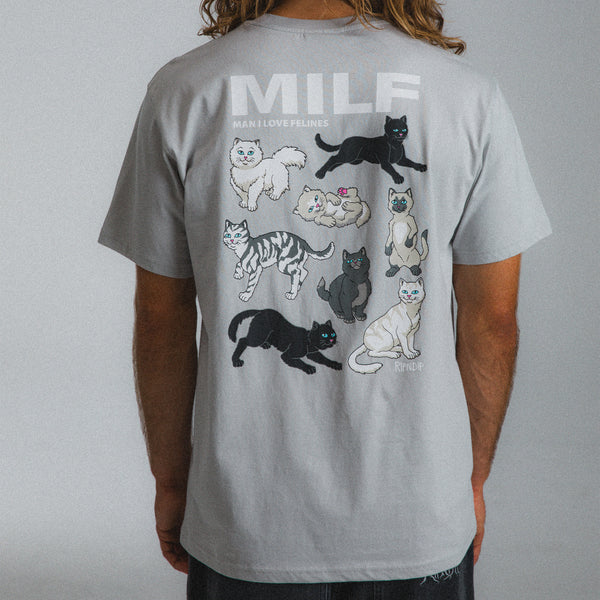 Ripndip Man I Love Felines Tee (Grey)