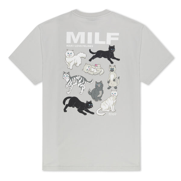 ripndip Man I Love Felines Tee (Grey)