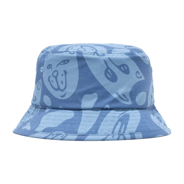 ripndip Many Faces Cotton Twill Bucket Hat (Slate)