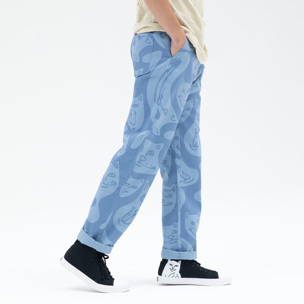 Ripndip Many Faces Cotton Twill Pants (Slate)