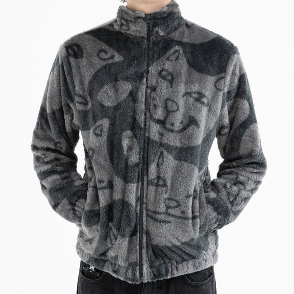 Ripndip Many Faces Sherpa Jacket (Charcoal)