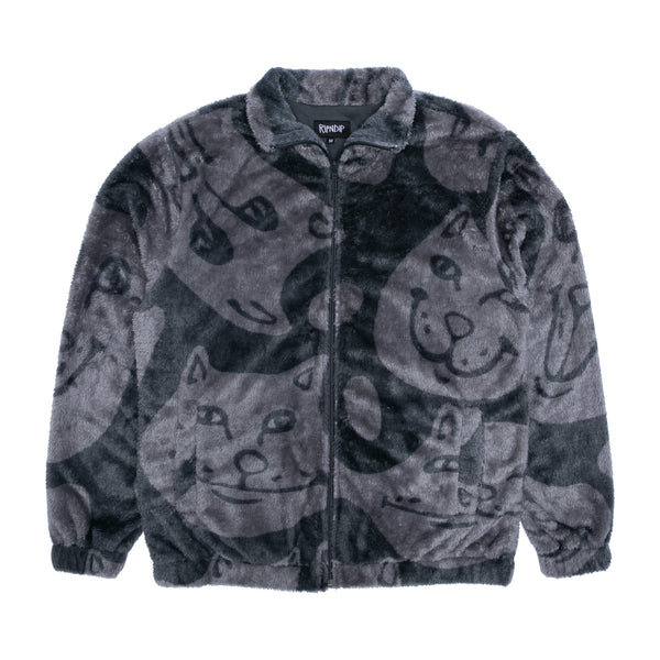 ripndip Many Faces Sherpa Jacket (Charcoal)