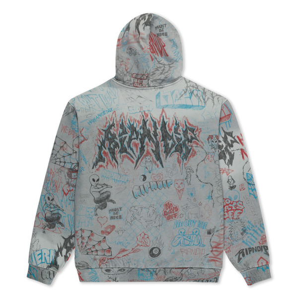 Ripndip Marker Hoodie (Sage Grey Vintage Wash)