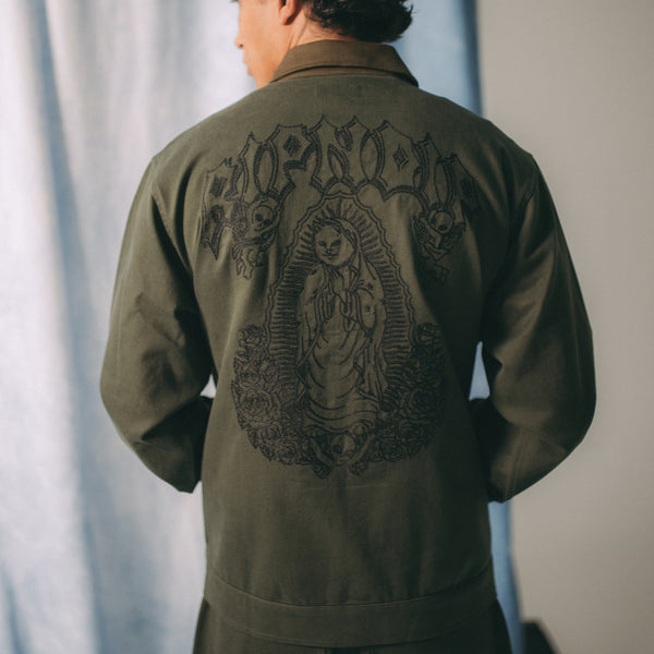 Ripndip Mother Nerm Twill Work Jacket (Dark Olive)