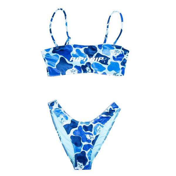 Ripndip Nerm Camo Bikini Top (Blue Camo)