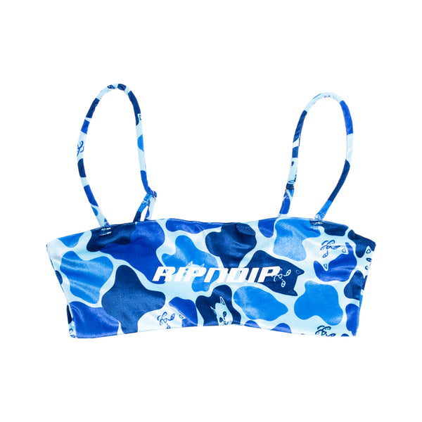 ripndip Nerm Camo Bikini Top (Blue Camo)