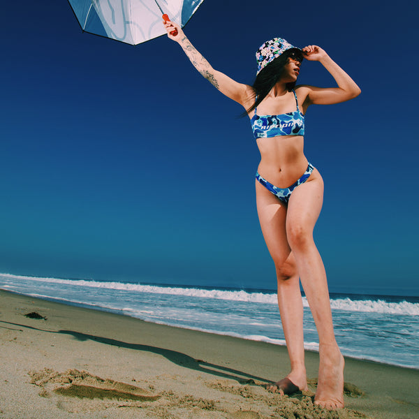 Ripndip Nerm Camo Cheeky Bikini Bottom (Blue Camo)