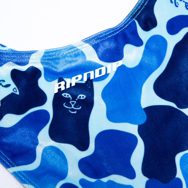 Ripndip Nerm Camo Cheeky Bikini Bottom (Blue Camo)