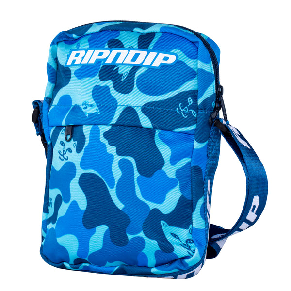 Ripndip Nerm Camo Shoulder Bag (Blue Camo)