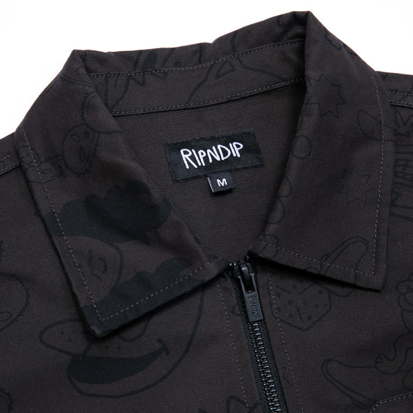 Ripndip Nerm Doodle Work Jacket (Chocolate)