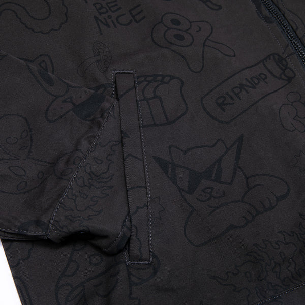 Ripndip Nerm Doodle Work Jacket (Chocolate)