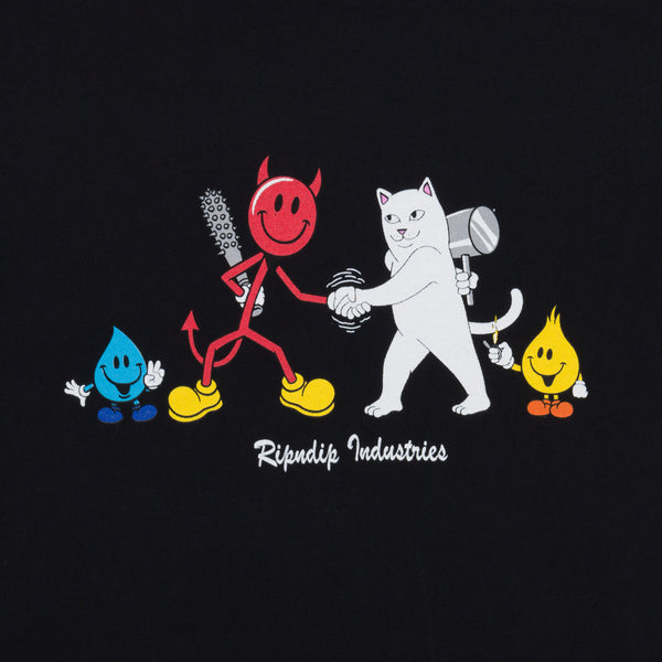 Ripndip Nerm Vs Devilman Tee (Vintage Black)