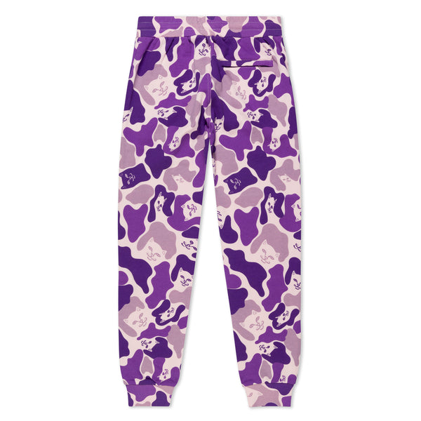 Ripndip Nermal Camo Sweat Pants (Purple Camo)