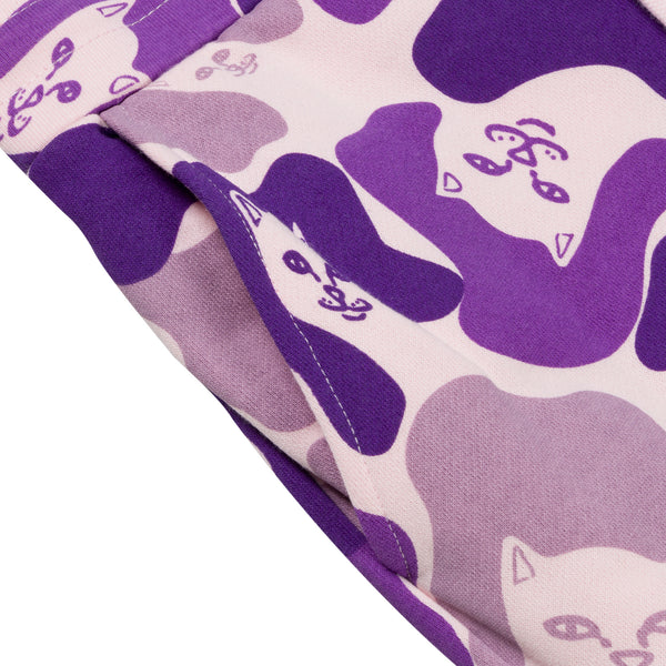 Ripndip Nermal Camo Sweat Pants (Purple Camo)