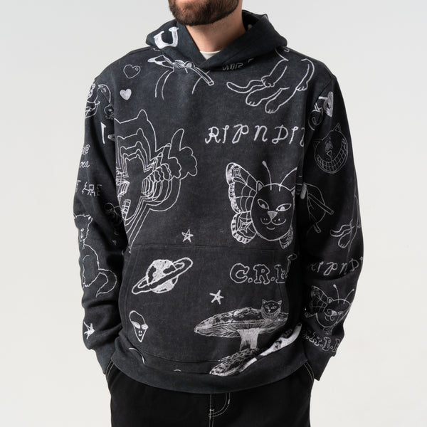 Ripndip Nermal Domination Hoodie (Black Vintage)