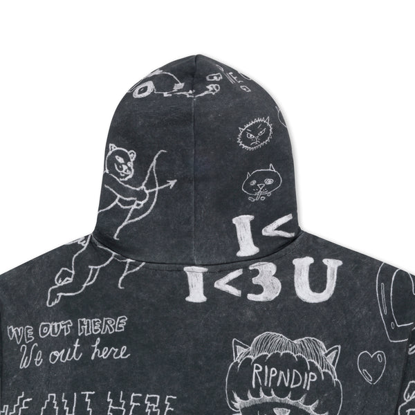 Ripndip Nermal Domination Hoodie (Black Vintage)