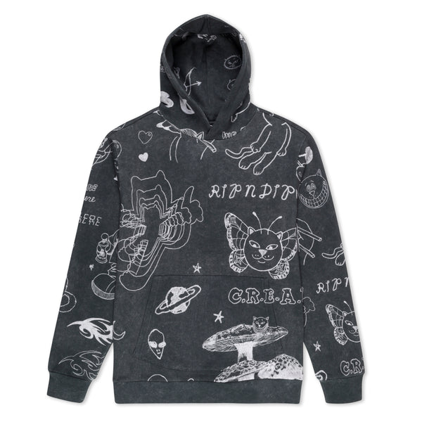 ripndip Nermal Domination Hoodie (Black Vintage)