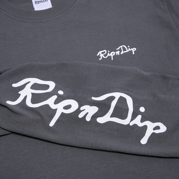 Ripndip Nermal Lisa Long Sleeve (Charcoal)