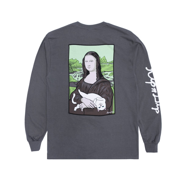 ripndip Nermal Lisa Long Sleeve (Charcoal)