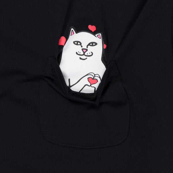 Ripndip Nermal Loves Cropped Baby Pocket Tee (Black)