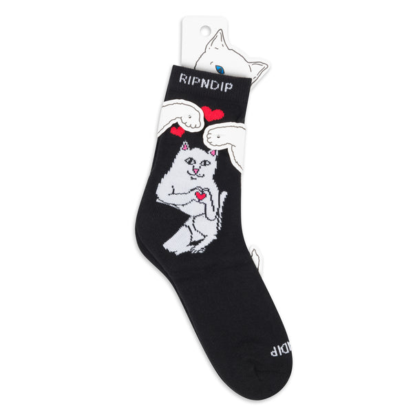 Ripndip Nermal Loves Mid Socks (Black)