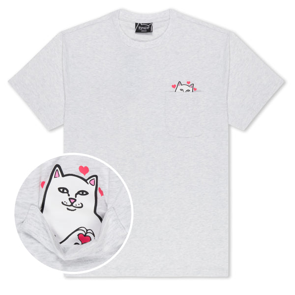 ripndip Nermal Loves Pocket Tee (Ash Heather)