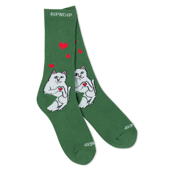 Ripndip Nermal Loves Socks (Dusty Pine)