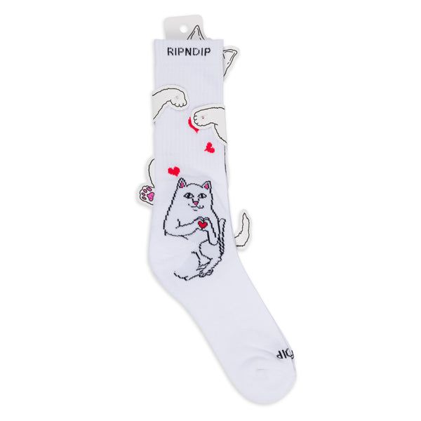 Ripndip Nermal Loves Socks (White)
