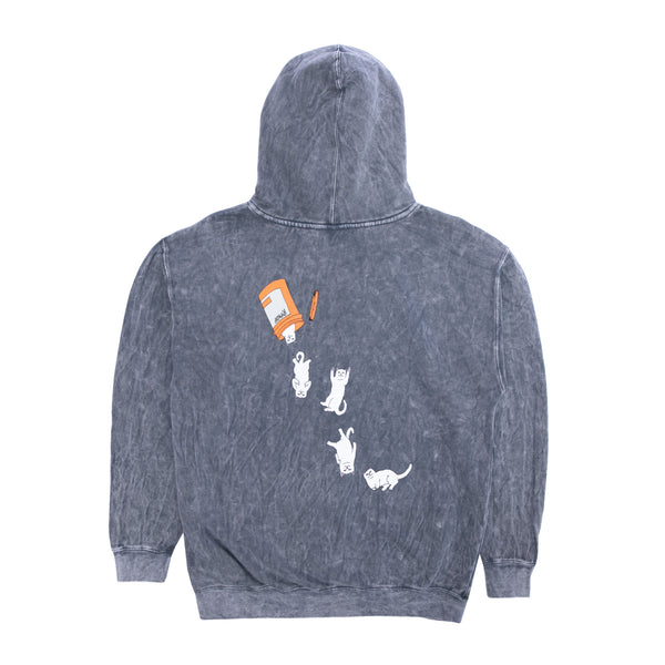 Ripndip Nermal Pills Hoodie (Grey Mineral Wash)