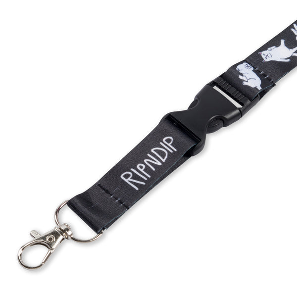Ripndip Nermal Pills Lanyard (Black)