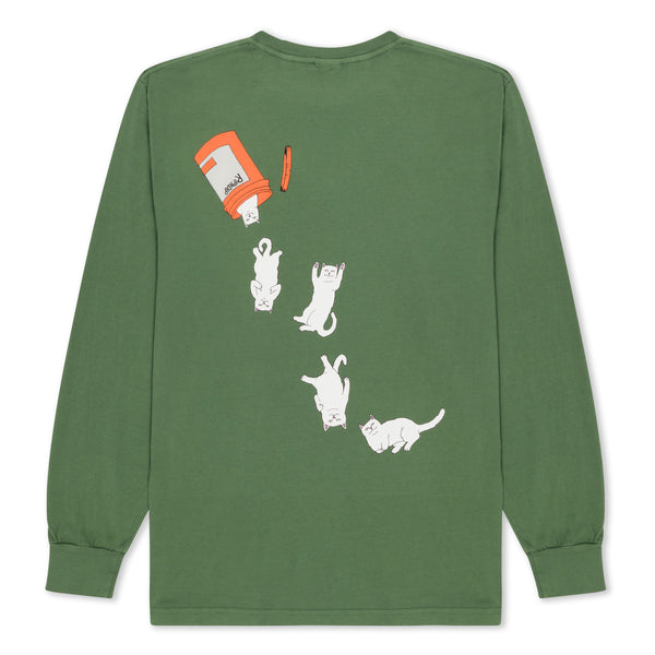 Ripndip Nermal Pills Long Sleeve (Olive)