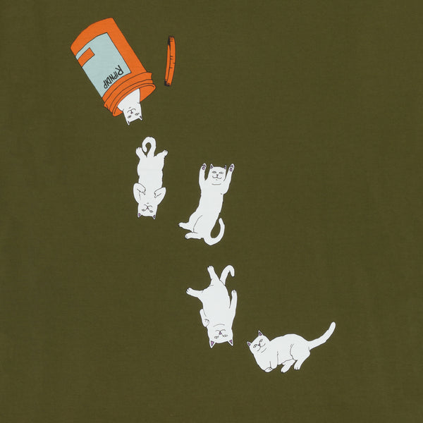 Ripndip Nermal Pills Tee (Military Green)