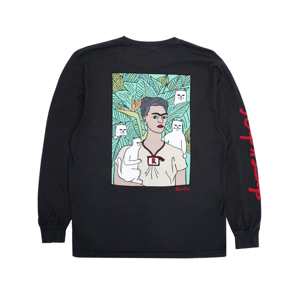 ripndip Nermal Portrait L/S (Vintage Black)