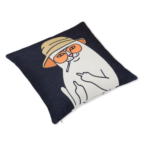Ripndip Nermal S Thompson Jacquard Pillow (Black)