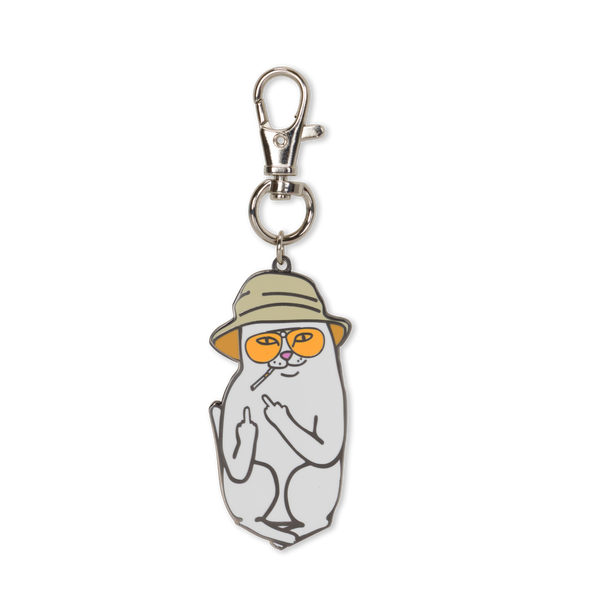 Ripndip Nermal S Thompson Keychain (Silver)