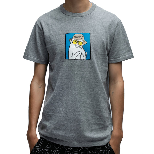 Ripndip Nermal S Thompson Knit Tee (Heather Grey)