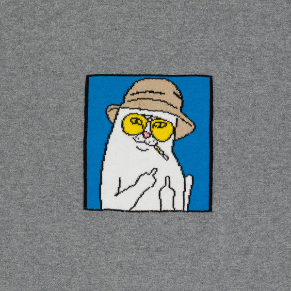 Ripndip Nermal S Thompson Knit Tee (Heather Grey)