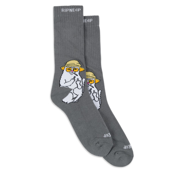 ripndip Nermal S Thompson Socks (Charcoal)
