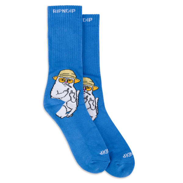 ripndip Nermal S Thompson Socks (Light Blue)